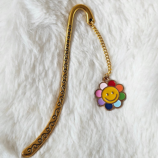 Rainbow Flower Bookmark