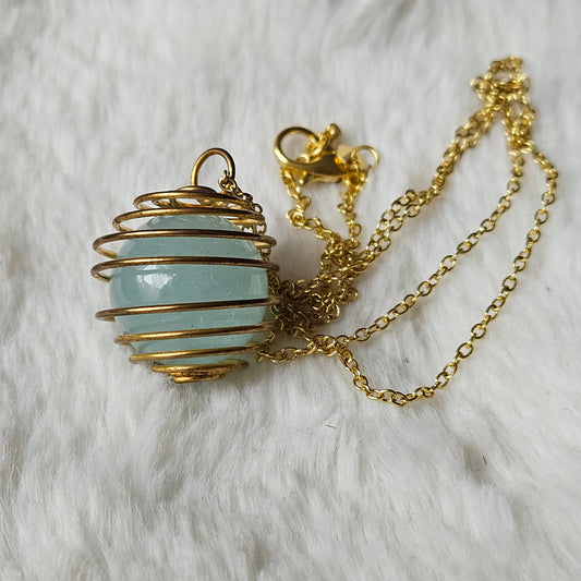 Aquamarine necklace