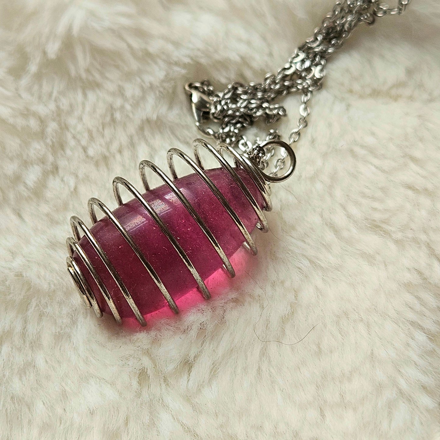 Pink Flourite necklace