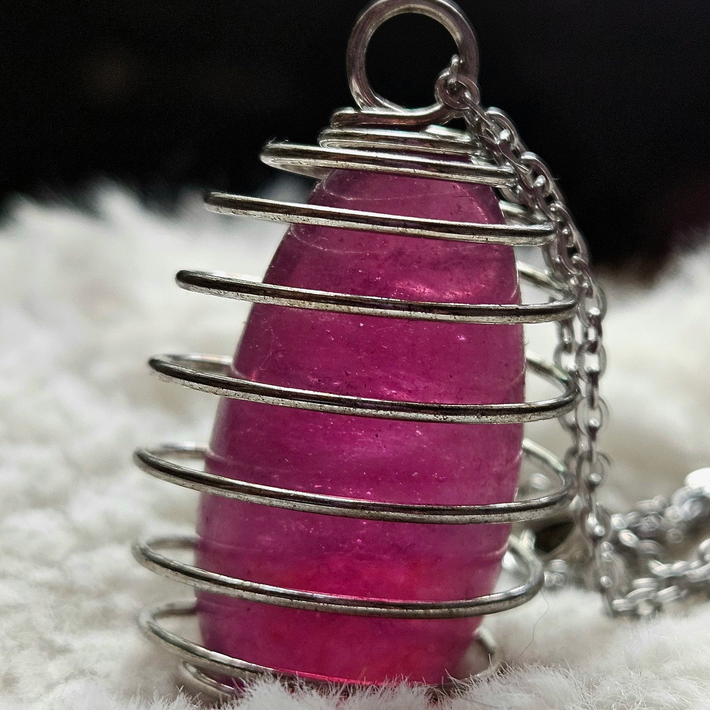 Pink Flourite necklace