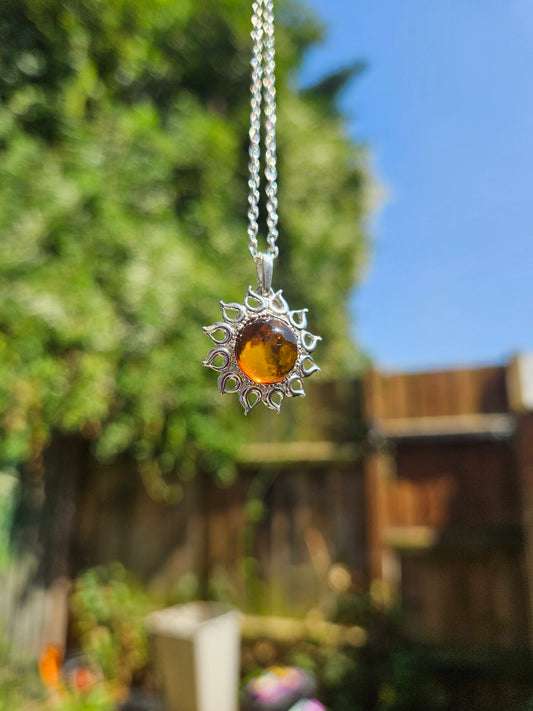 Baltic Amber Limited Edition Sun Necklace