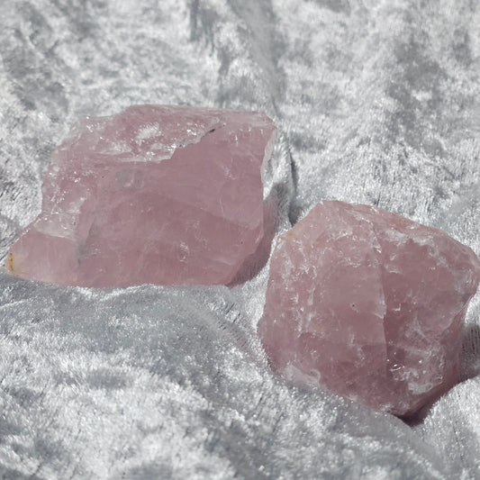 Rose quartz chunk