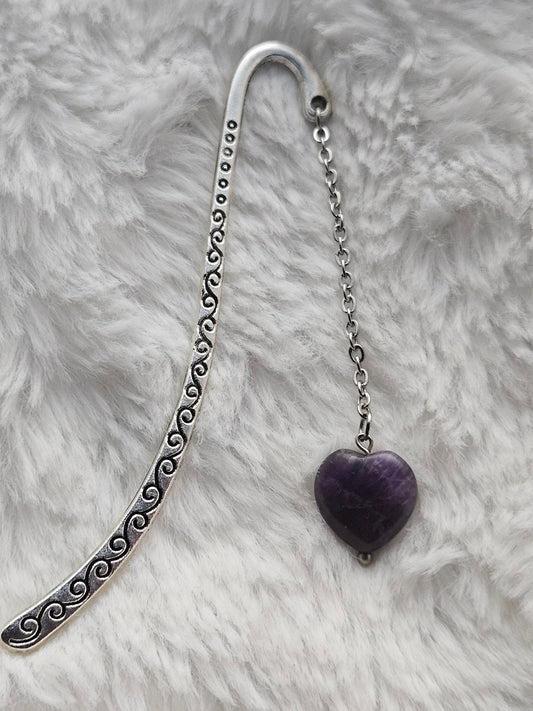 Amethyst Heart Bookmark