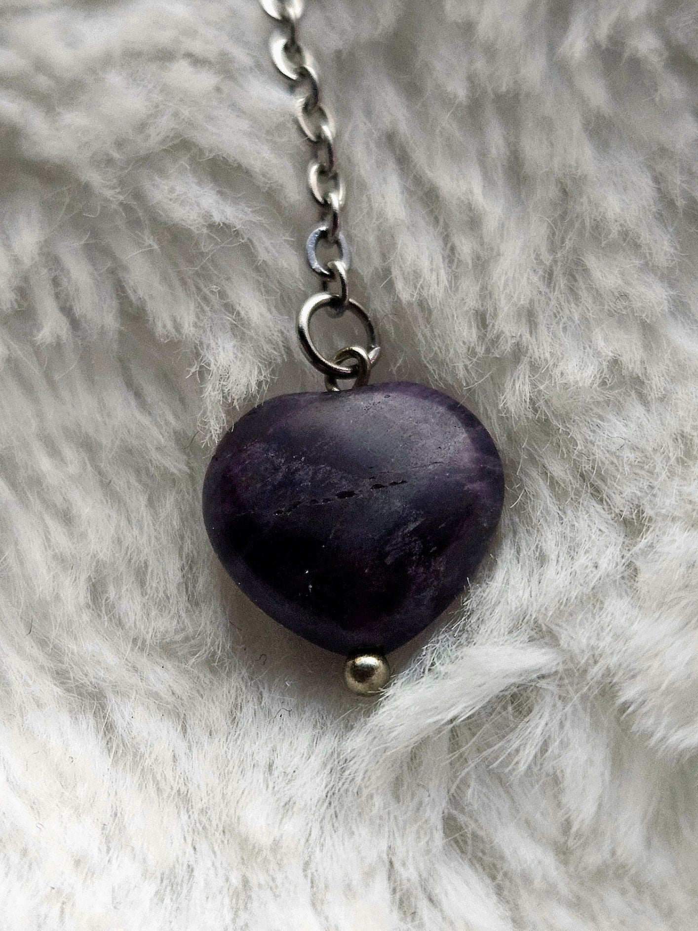 Amethyst Heart Bookmark