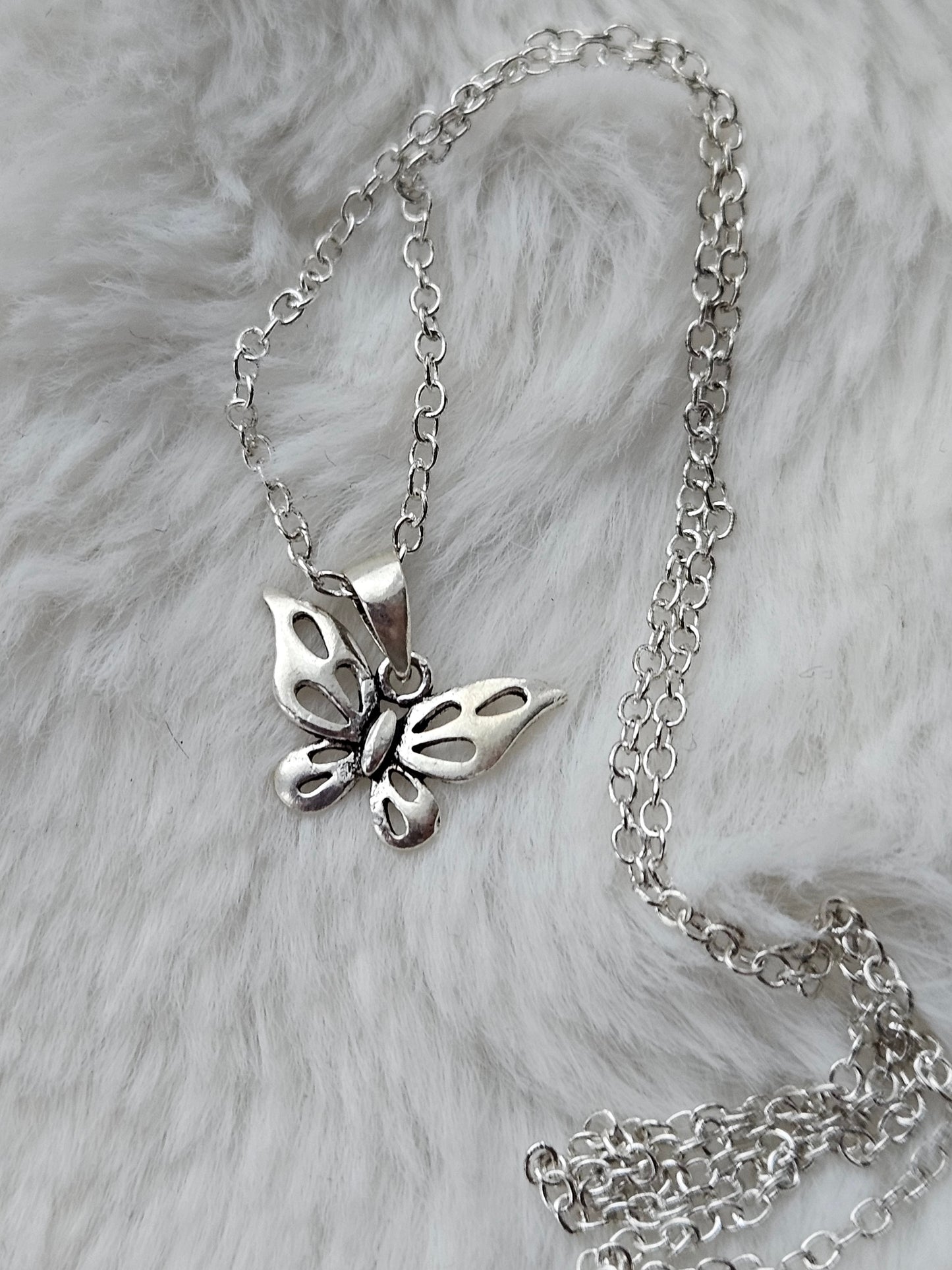 Sterling Silver Butterfly Necklace