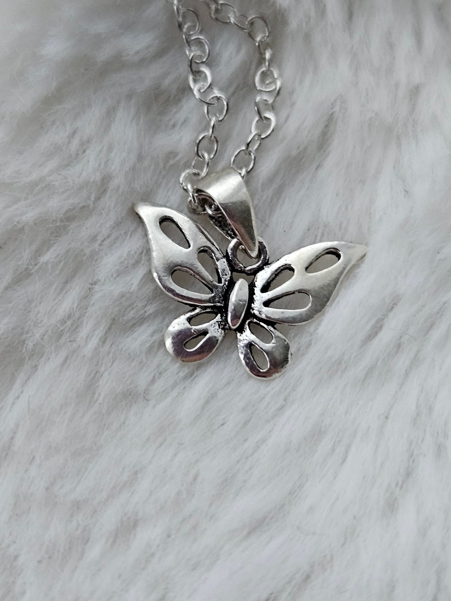 Sterling Silver Butterfly Necklace