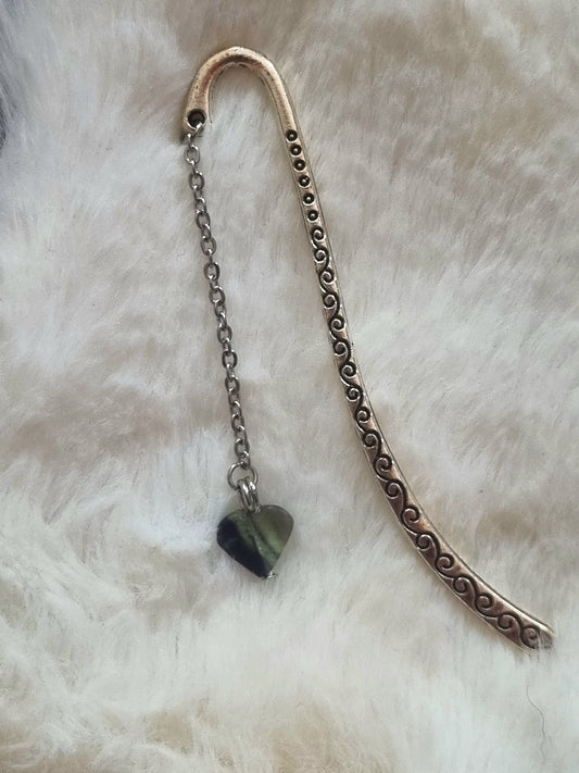 Fluorite Heart Bookmark