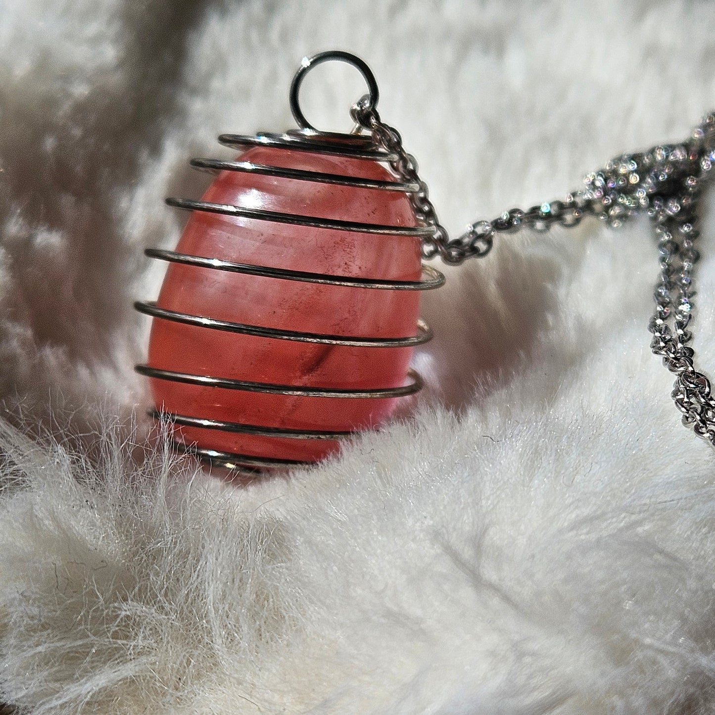 Strawberry Quartz Necklace